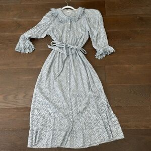 DOEN Helena bluebell hillside bloom dress  XL